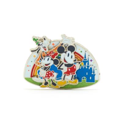 Image of Walt Disney World - Rainbow Disney - Micky, Minnie und Goofy - Anstecknadel