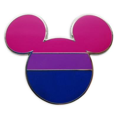 Disney Store Mickey Mouse Bisexual Flag Pin