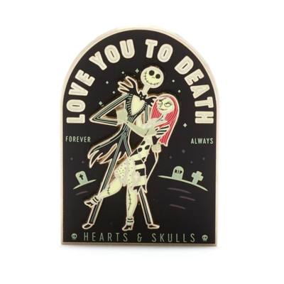 Pin Jack Skeletron e Sally Nightmare Before Christmas Disney Store