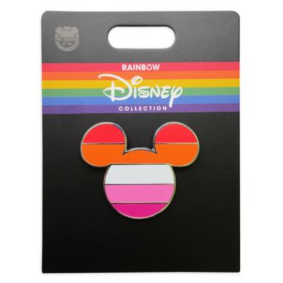 Disney Store Mickey Mouse Lesbian Flag Pin