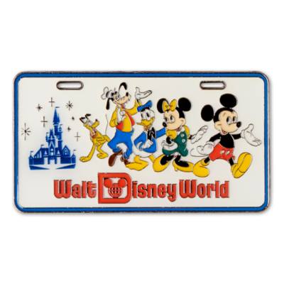 Walt Disney World Mickey and Friends 50th Anniversary Licence Plate Pin