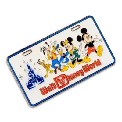Walt Disney World Mickey and Friends 50th Anniversary Licence Plate Pin