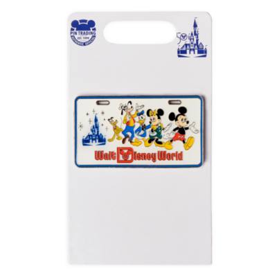 Walt Disney World Mickey and Friends 50th Anniversary Licence Plate Pin