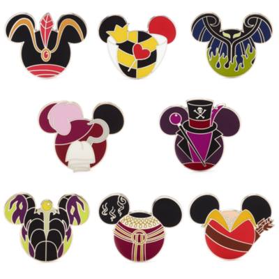 Disney Store Disney Villains Mickey Icon Mystery Pin Set