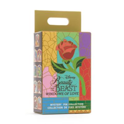 Disney Store Beauty and the Beast Windows of Love Mystery Pin Set