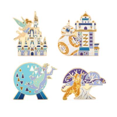 Walt Disney World 50th Anniversary Castle Pin Set