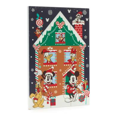 Estampado de madera navide&ntilde;o Mickey y sus amigos