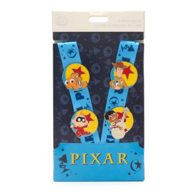 Set pins y cord&oacute;n cuello Pixar, Disney Store