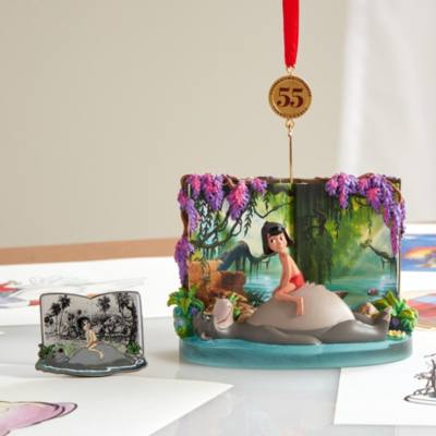 Disney Store - Sketchbook Ornament Collection - Das Dschungelbuch - Balu und Mogli - Anstecknadel in limitierter Edition