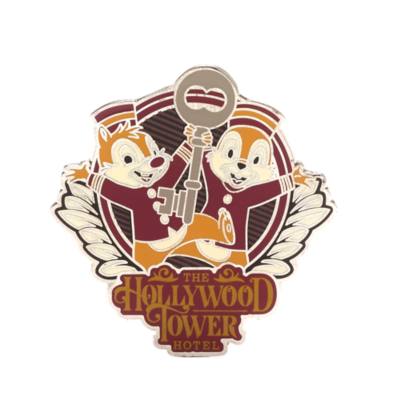 Disney Store - The Hollywood Tower Hotel - Chip & Chap - Anstecknadel in limitierter Edition