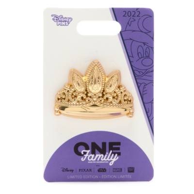 Disney - One Family - Familienerbst&uuml;cke - Rapunzel - Krone - Anstecknadel in limitierter Edition