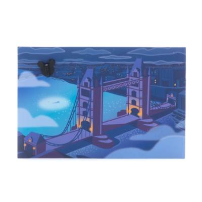 Disney One Family Peter Pan Wish You Were Here Postcard and Pin Set