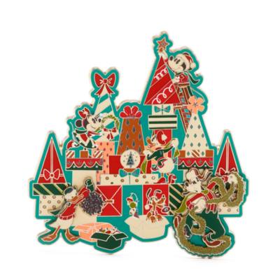 Maxi pin Vintage Christmas Topolino e i suoi amici Disney Store