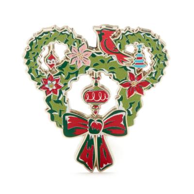 Pin corona guirnaldas Mickey Mouse Vintage Christmas, Disney Store