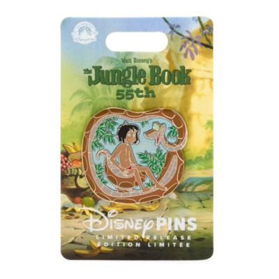 Disney Store Pin's Mowgli et Kaa 55e&nbsp;anniversaire en &eacute;dition limit&eacute;e, Le Livre de la Jungle