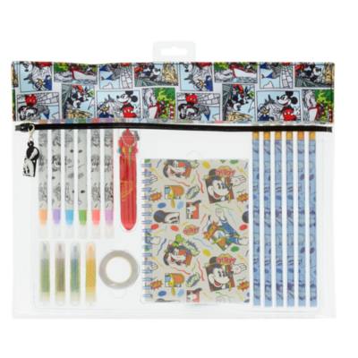 Disney Store Mickey Mouse and Friends Zip-Up Stationery Kit