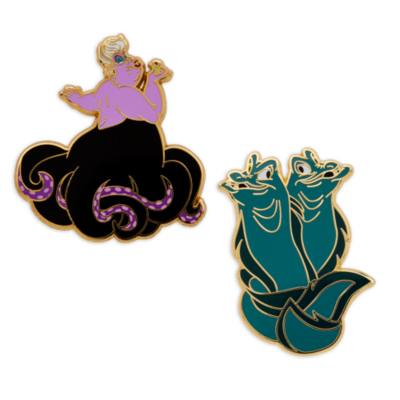 Disney Store Ursula, Flotsam and Jetsam Pin Set, The Little Mermaid