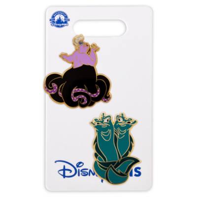 Disney Store Ursula, Flotsam and Jetsam Pin Set, The Little Mermaid