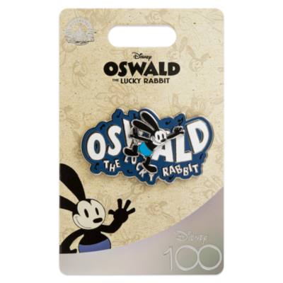 Pin logotipo Oswald el conejo afortunado, Disney100