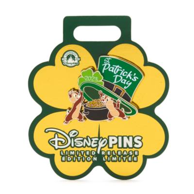 Disney Store Chip 'n Dale St. Patrick's Day 2023 Limited Release Pin