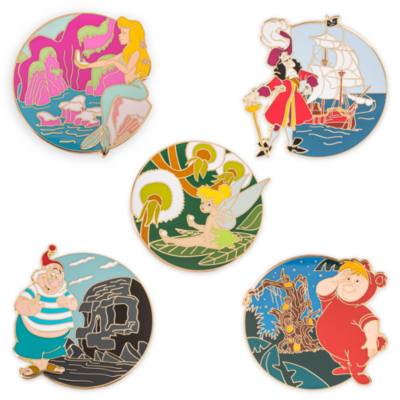 Disney Store Ensemble de pin's myst&egrave;re Peter Pan en &eacute;dition limit&eacute;e 70e&nbsp;anniversaire