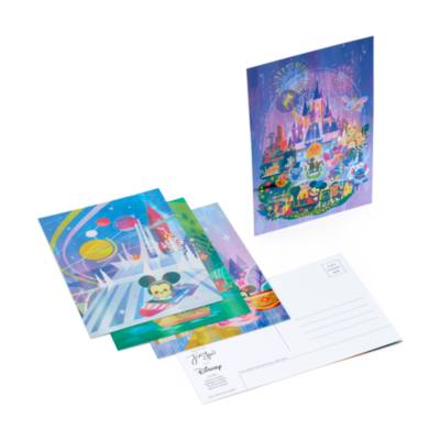 Cartoline Joey Chou Parchi Disney, set di 5