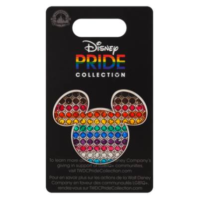 Disney Store Mickey Mouse Icon Embellished Disney Pride Pin