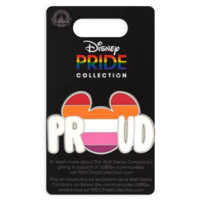 Mickey Mouse Icon Lesbian Flag Disney Pride Pin