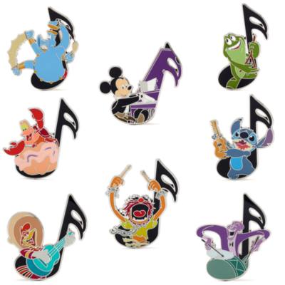 Disney Store Music Note Mystery Pin Set