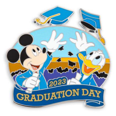 Disney Store Mickey and Donald Graduation Day 2023 Limited Release Pin