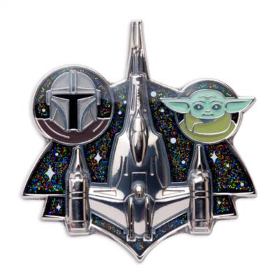 Disney Store Mandalorian and Grogu Starship Limited Release Pin, Star Wars: The Mandalorian