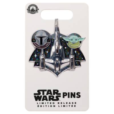 Disney Store Mandalorian and Grogu Starship Limited Release Pin, Star Wars: The Mandalorian