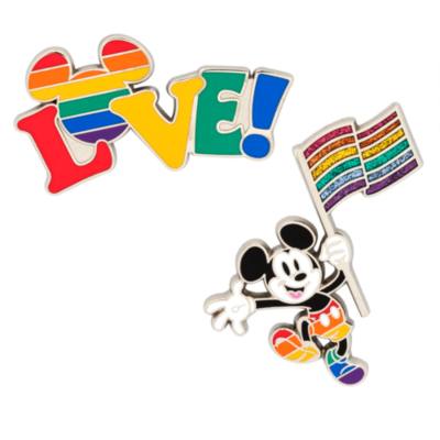 Disney Store - Disney Pride Kollektion - Micky Maus - Anstecknadelset