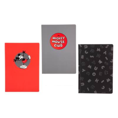 Disney Store Mickey Mouse Notebooks, Set of 3