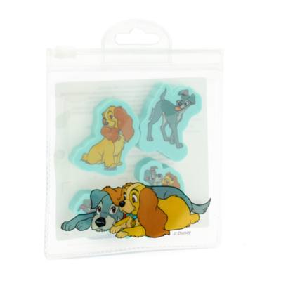 Disney Store Lady and the Tramp Erasers