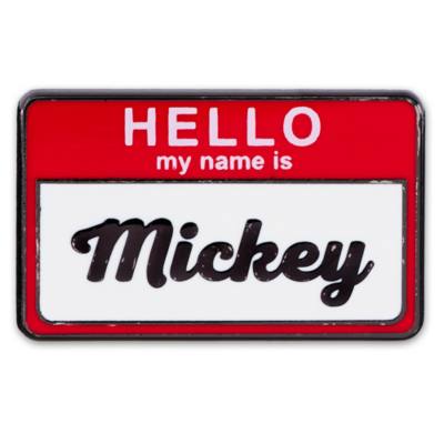 Disney Store - Micky Maus - Namensschild - Anstecknadel