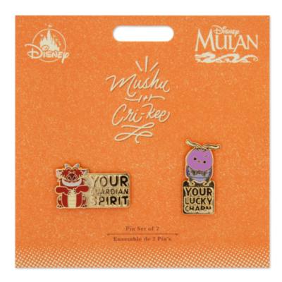 Disney Store Mushu and Cri-Kee Pin Set, Mulan