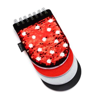 Disney Store Minnie Mouse Sectioned Reversible Sequin Notebook