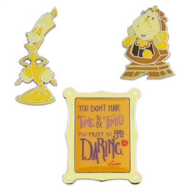 Disney Store Lot de pin's La Belle et la b&ecirc;te, collection Disney Wisdom, 6 sur 12