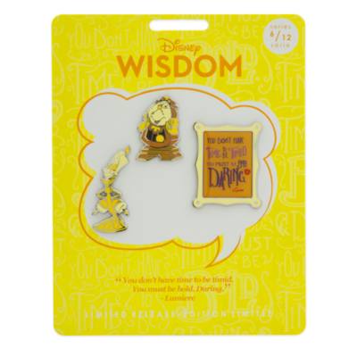 Juego de pines La bella y la bestia, Disney Wisdom, Disney Store (6 de 12)