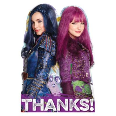 Tarjetas agradecimiento Los Descendientes 2, Disney Store (8&nbsp;u.)