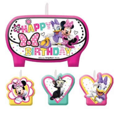 Disney Store Lot De Bougies D Anniversaire Minnie Et Ses Amis Shopdisney