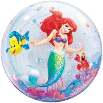 Arielle, die Meerjungfrau - Ballon in Seifenblasenoptik