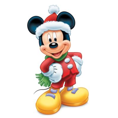 Mickey Mouse Christmas Character Cut Out