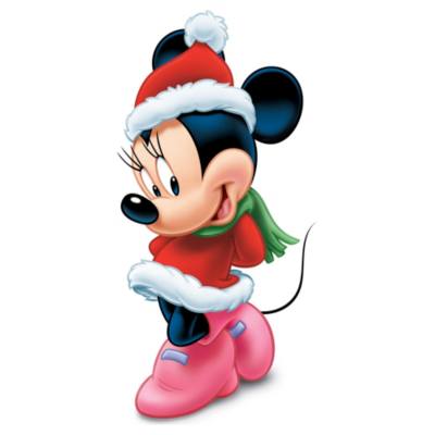 Disney Store  Minnie Maus  Weichnachts-Pappfigur
