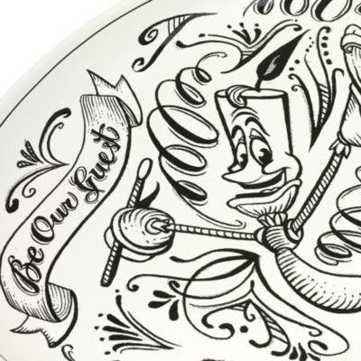 Walt Disney World Beauty And The Beast Be Our Guest Serving Plate