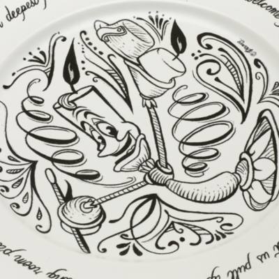 Die Sch&ouml;ne und das Biest - "Be Our Guest"-Teller