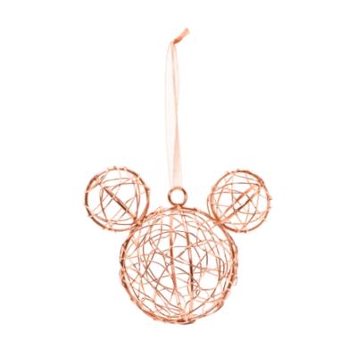 Disneyland Paris Mickey Mouse Icon Rose Golden Bauble