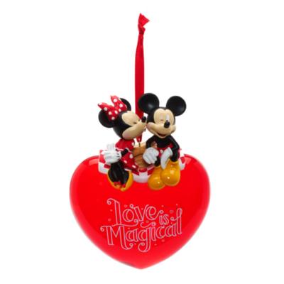 Mickey and Minnie Mouse Love Hanging Ornament