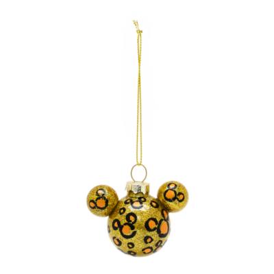 Weihnachts-Kugeln mit Micky Silhouette und Tiermuster, 6er Set